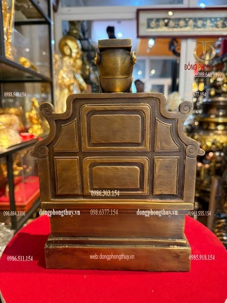 Tượng Ngọc Hoàng bằng đồng dát điểm vàng 24k