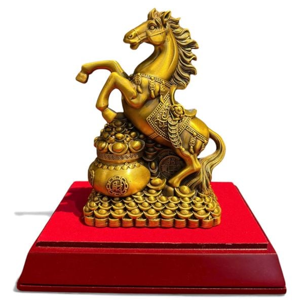 Tượng ngựa bằng đồng cao 18 ngang 11 sâu 6,7 nặng 1kg