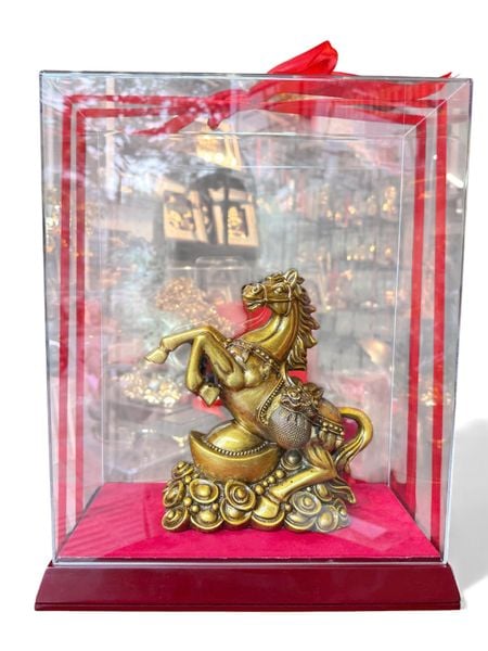 Tượng ngựa bằng đồng Cao 22 ngang 20 sâu 8 nặng 3kg