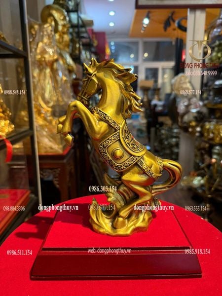 Tượng ngựa 22cm bằng đồng