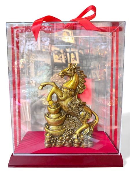 Tượng ngựa bằng đồng Cao 25 ngang 18 sâu 8 nặng 3,5kg