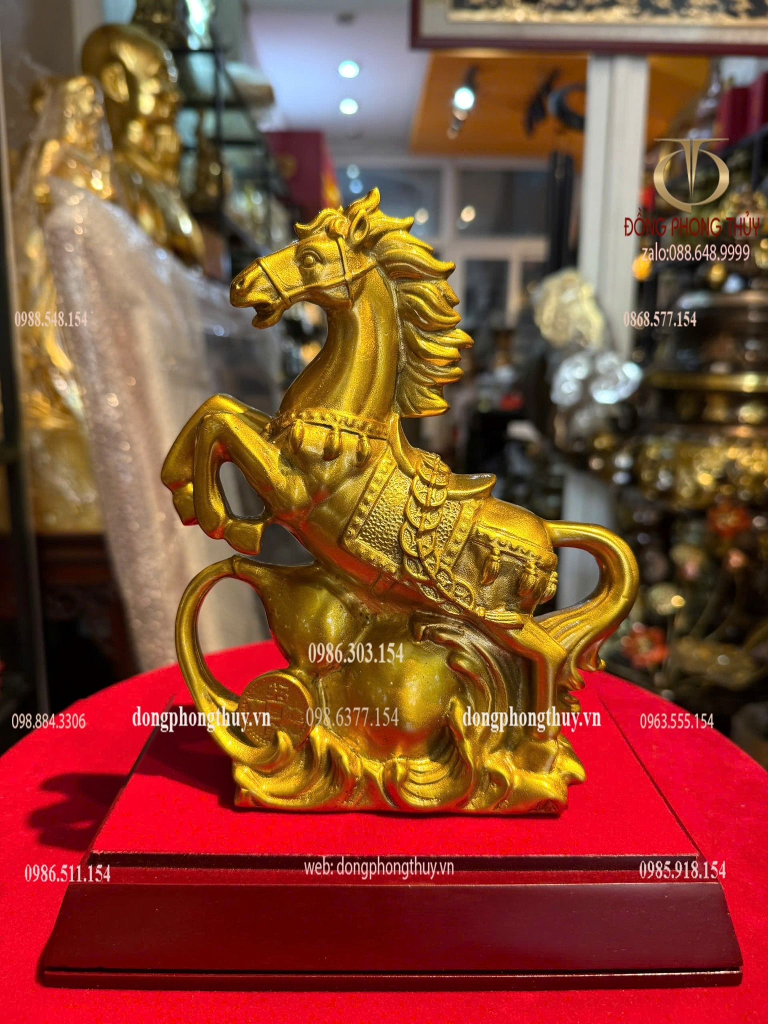 Tượng ngựa hồ lô bằng đồng