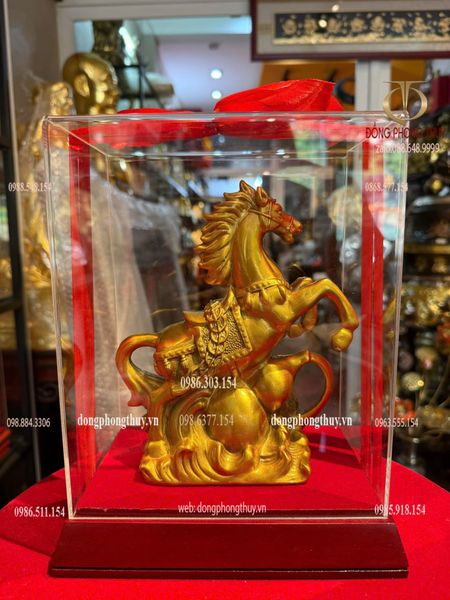 Tượng ngựa hồ lô bằng đồng