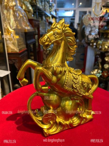 Tượng ngựa hồ lô bằng đồng