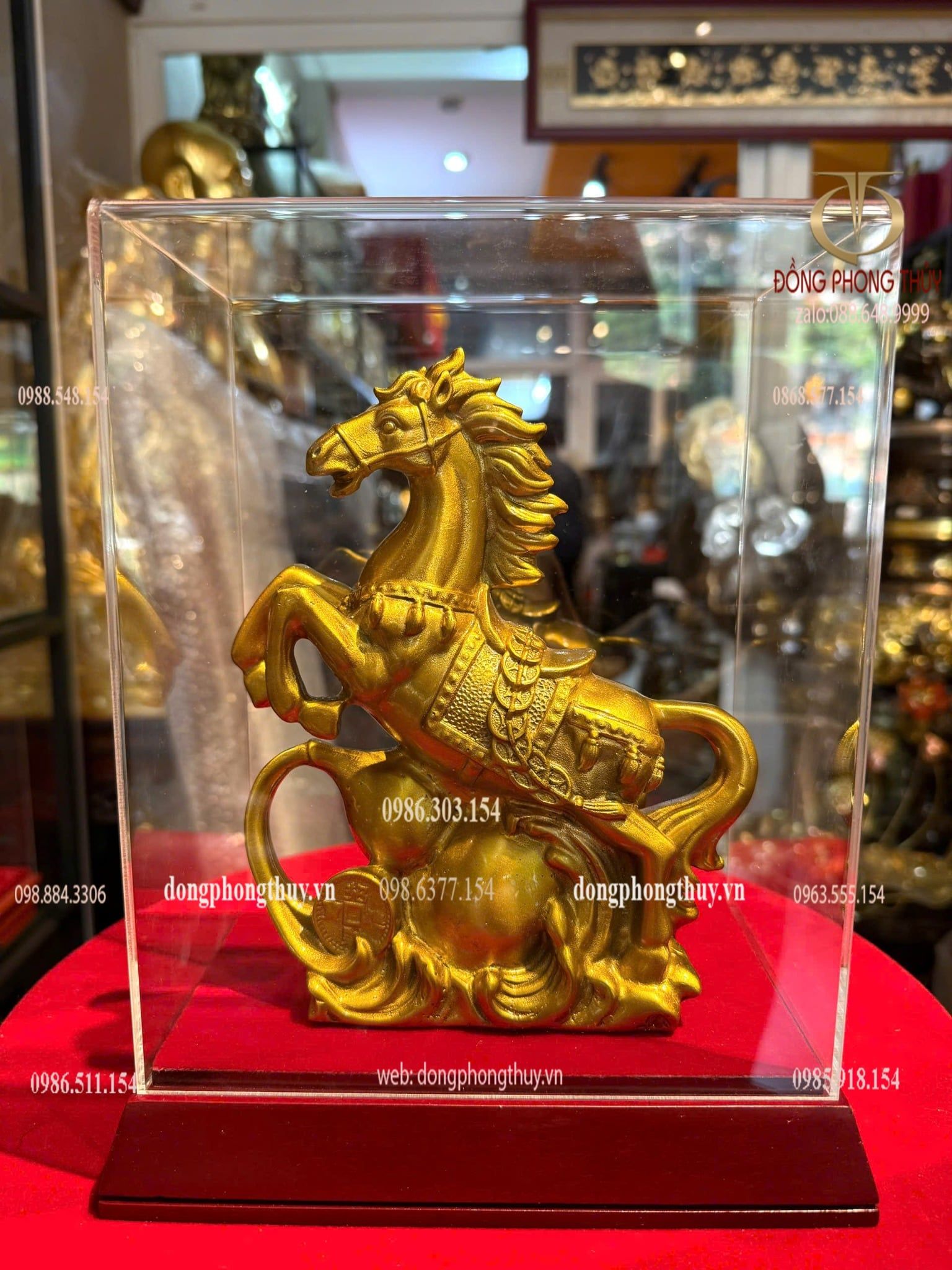 Tượng ngựa hồ lô bằng đồng