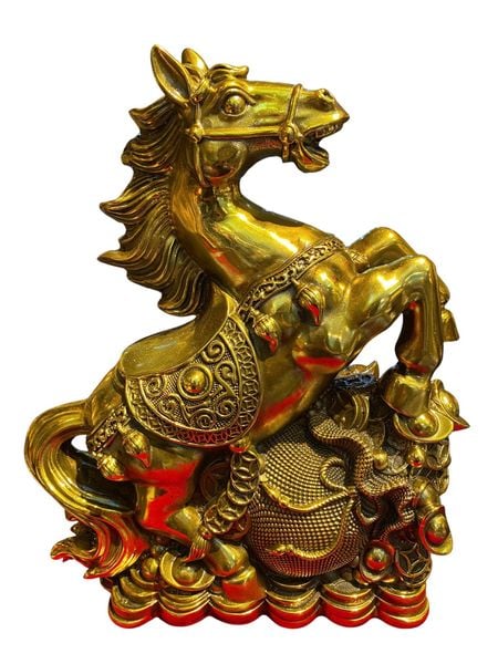 Tượng ngựa bao tiền bằng đồng