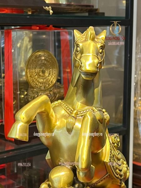 Tượng ngựa hũ tiền cao 38cm