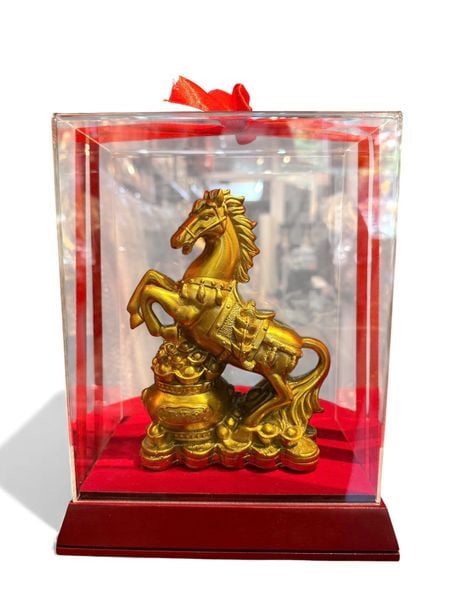 Tượng ngựa hũ tiền bằng đồng