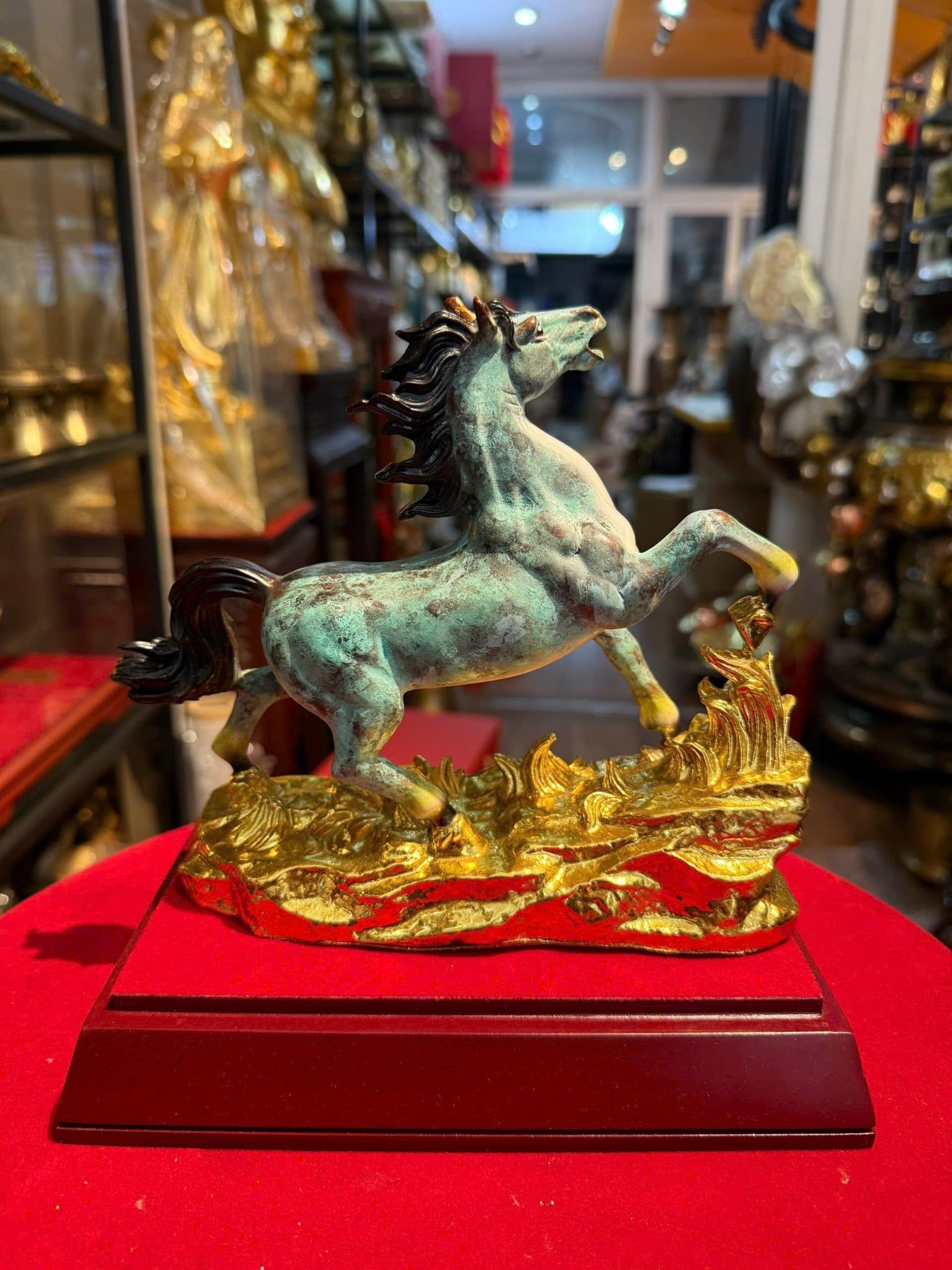 Tượng ngựa patina