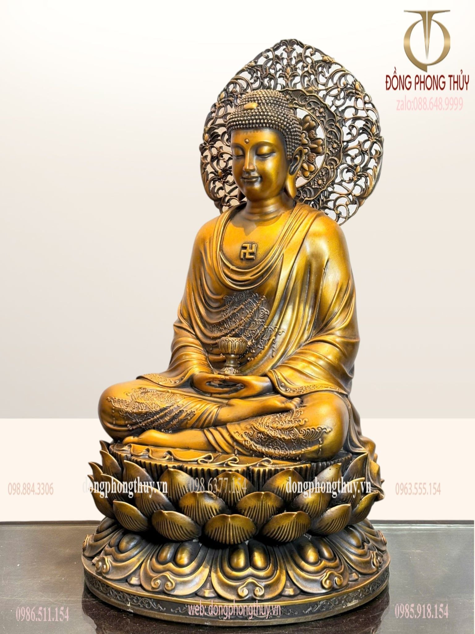 Tượng phật A Di Đà bằng đồng