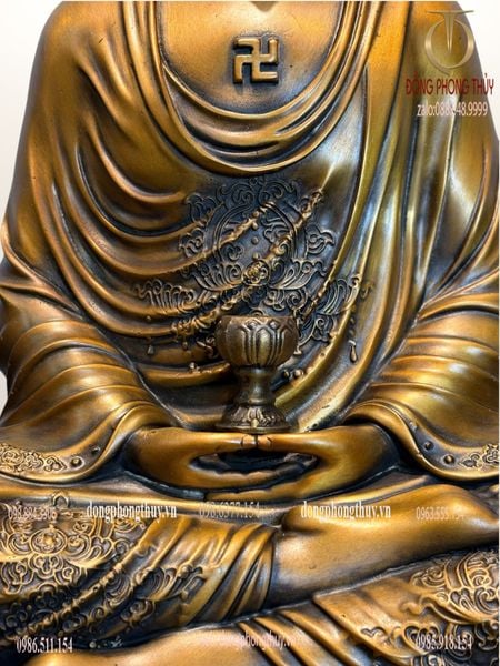 Tượng phật A Di Đà bằng đồng