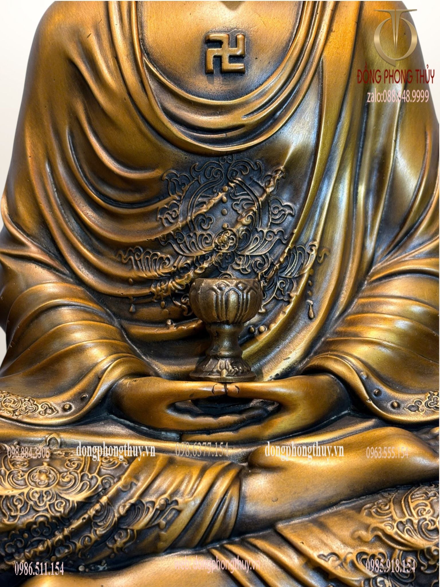 Tượng phật A Di Đà bằng đồng