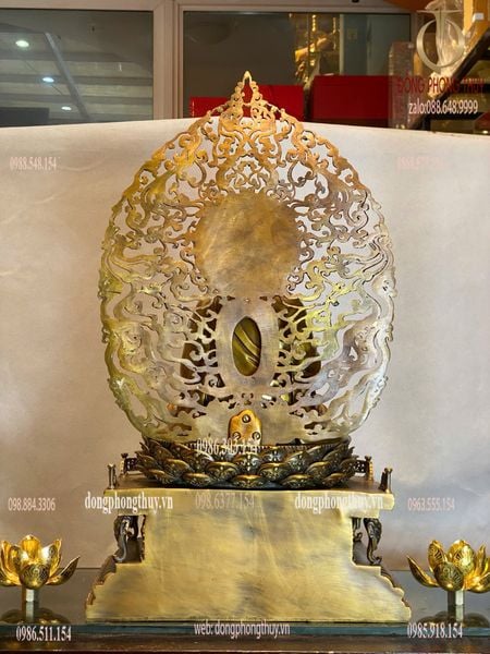Tượng phật A Di Đà bằng đồng cao 62cm nặng 20kg