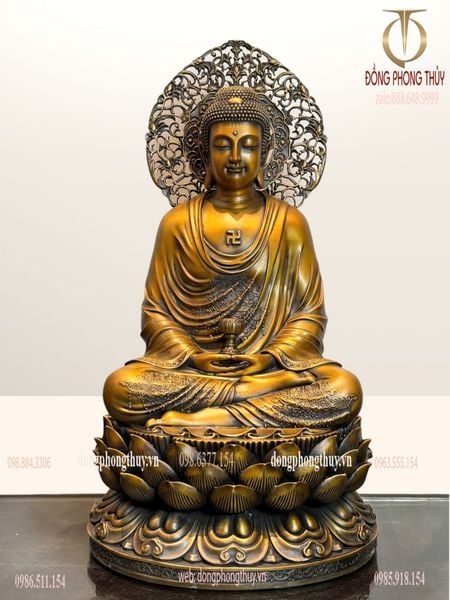 Tượng phật A Di Đà bằng đồng