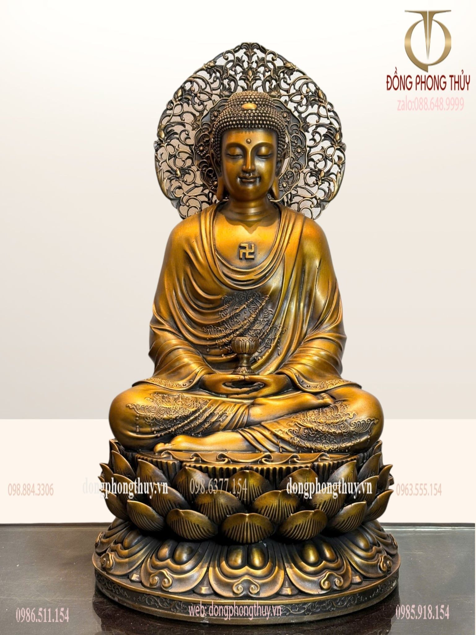 Tượng phật A Di Đà bằng đồng