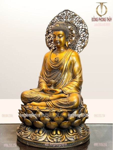 Tượng phật A Di Đà bằng đồng