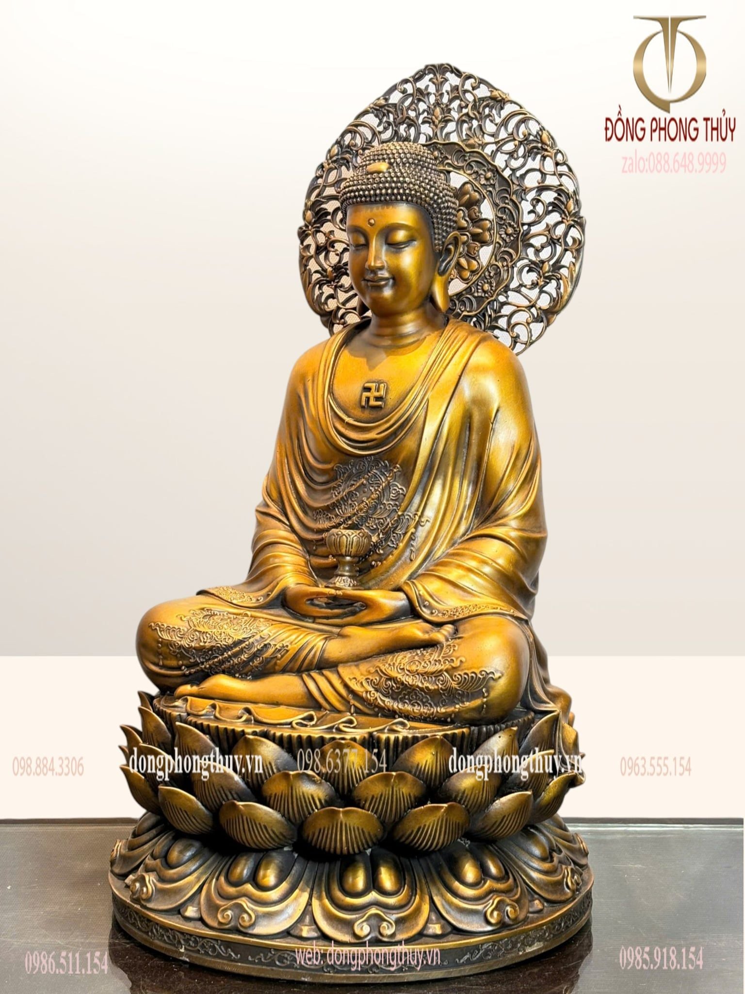 Tượng phật A Di Đà bằng đồng