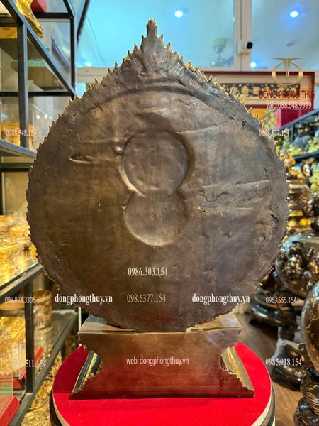 Tượng phật chuẩn đề bằng đồng dát điểm vàng