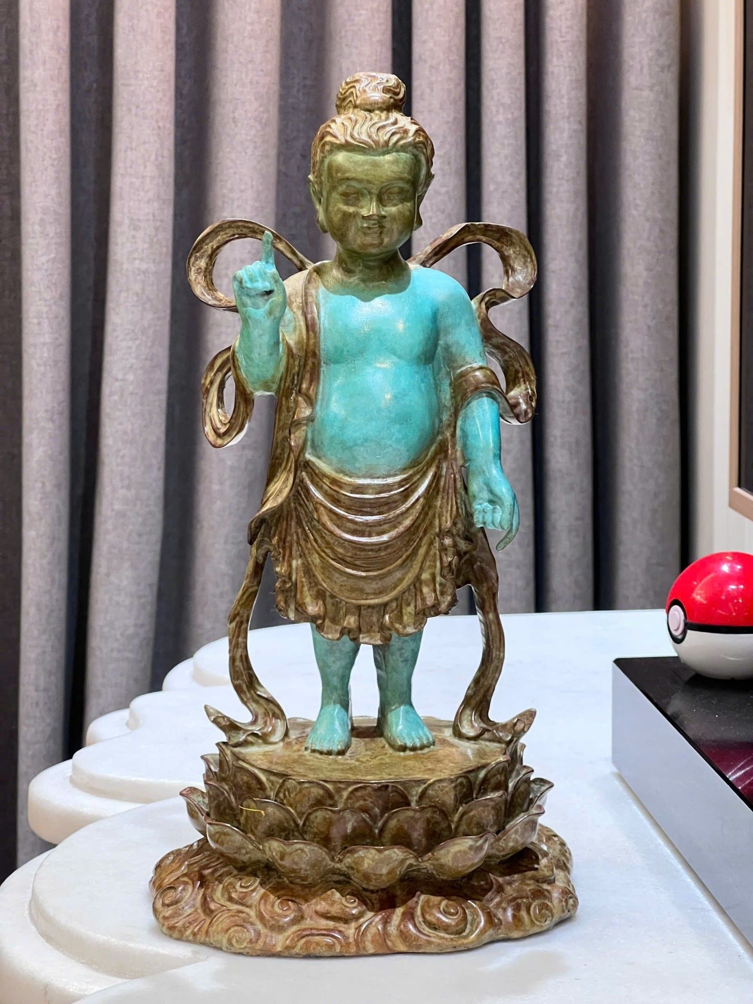 Tượng đản sanh Cao 40 ngang 17 sâu 16 nặng 5,5kg