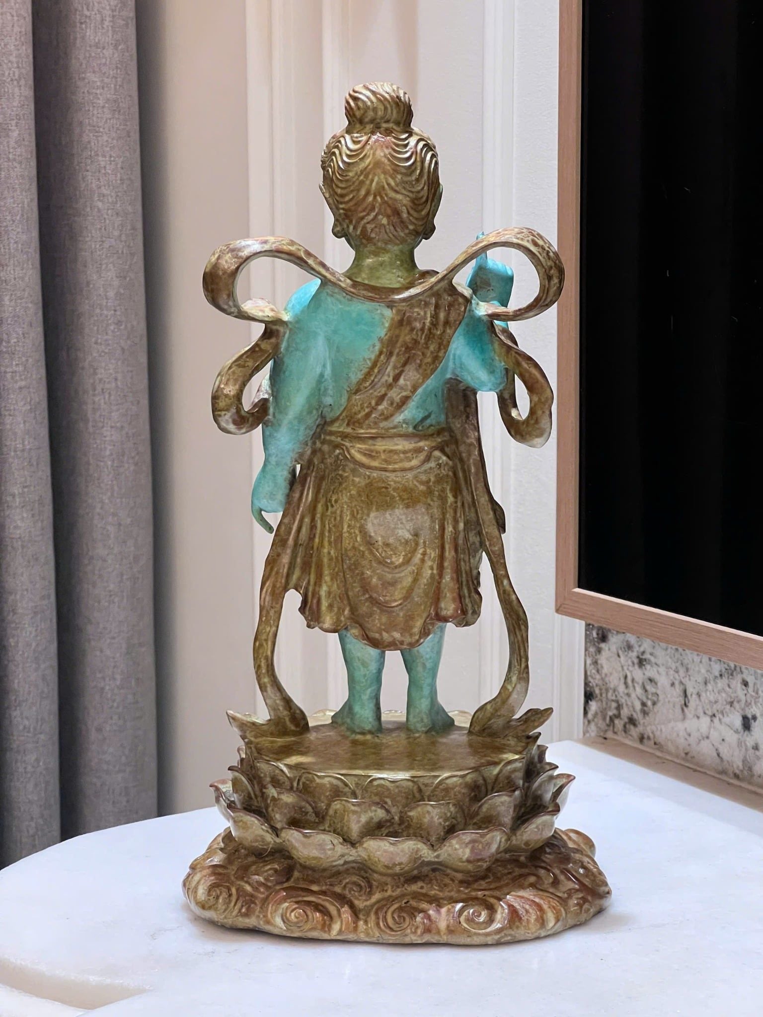 Tượng đản sanh Cao 40 ngang 17 sâu 16 nặng 5,5kg