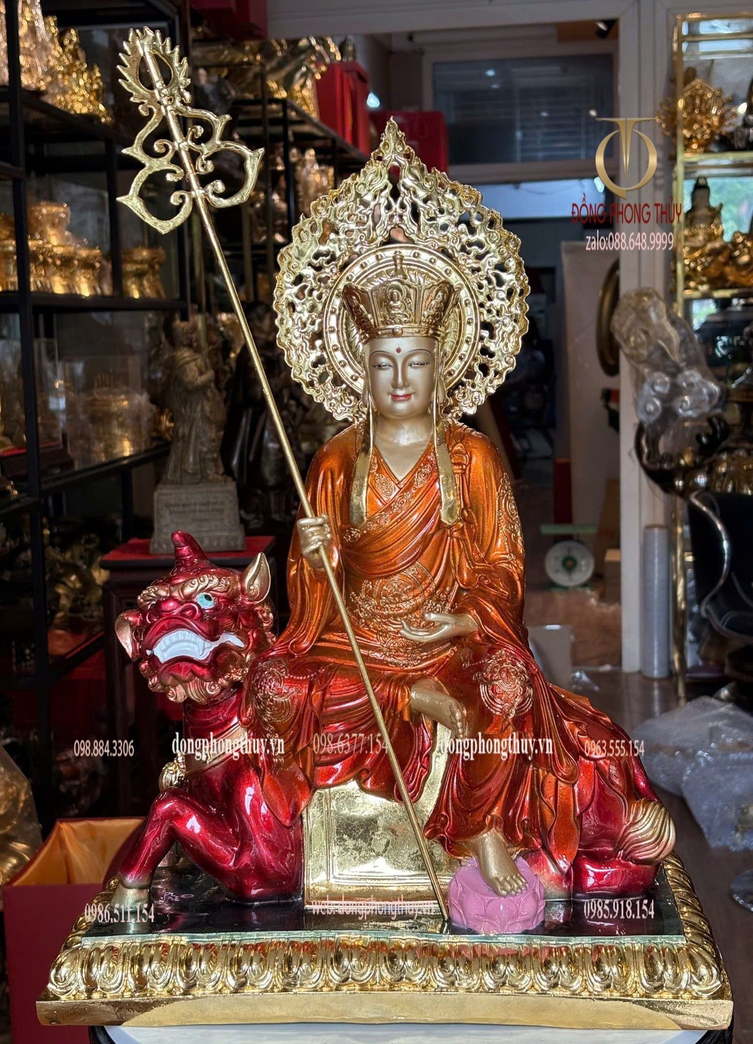 Tượng địa tạng vương bồ tát bằng đồng