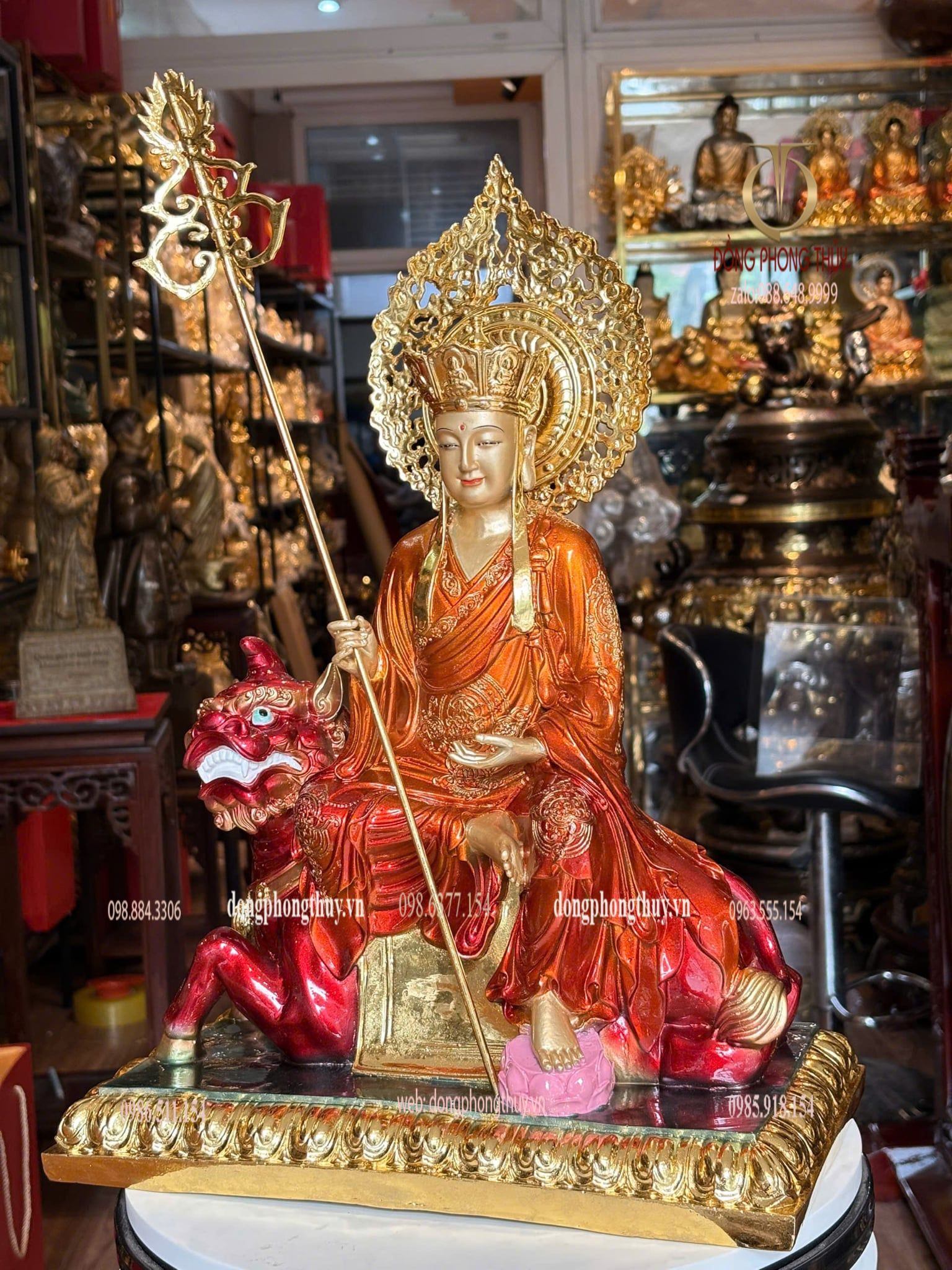 Tượng địa tạng vương bồ tát bằng đồng