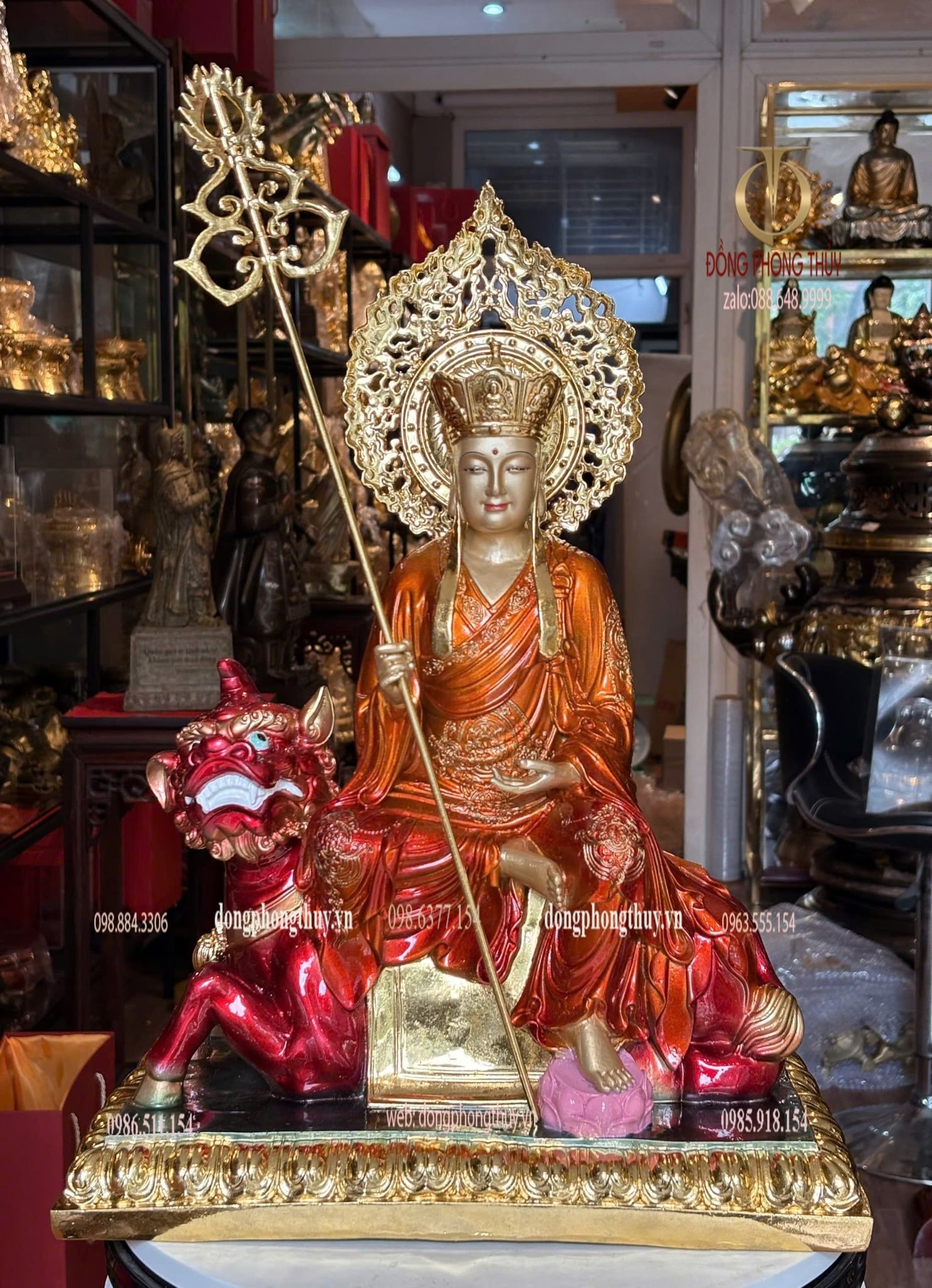 Tượng địa tạng vương bồ tát bằng đồng