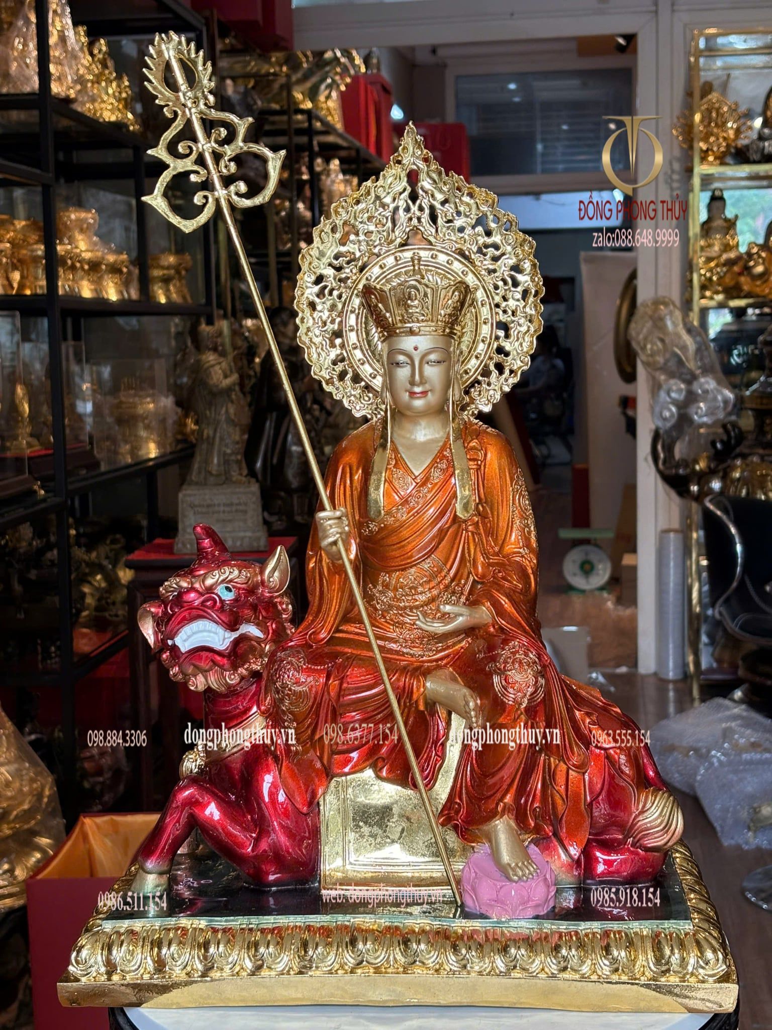 Tượng địa tạng vương bồ tát bằng đồng