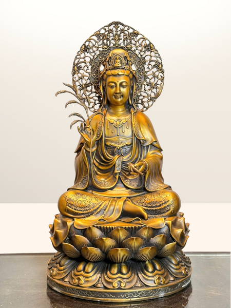 Tượng phật Quan Âm bằng đồng