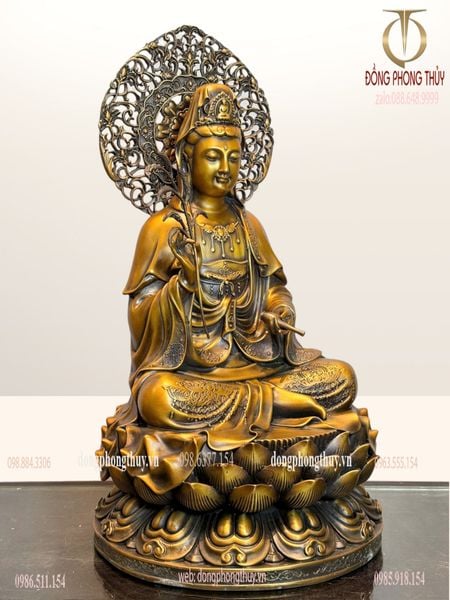 Tượng phật Quan Âm bằng đồng