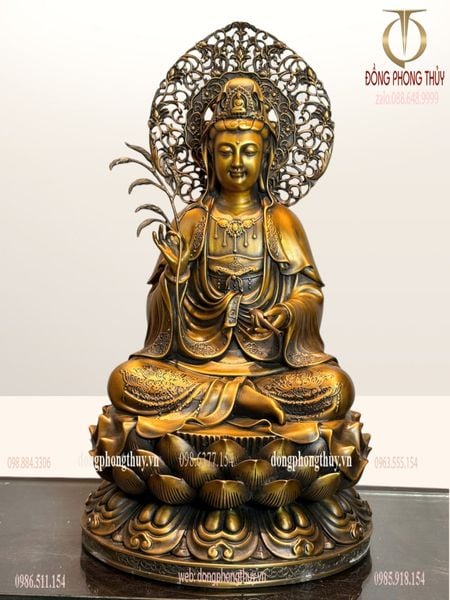 Tượng phật Quan Âm bằng đồng