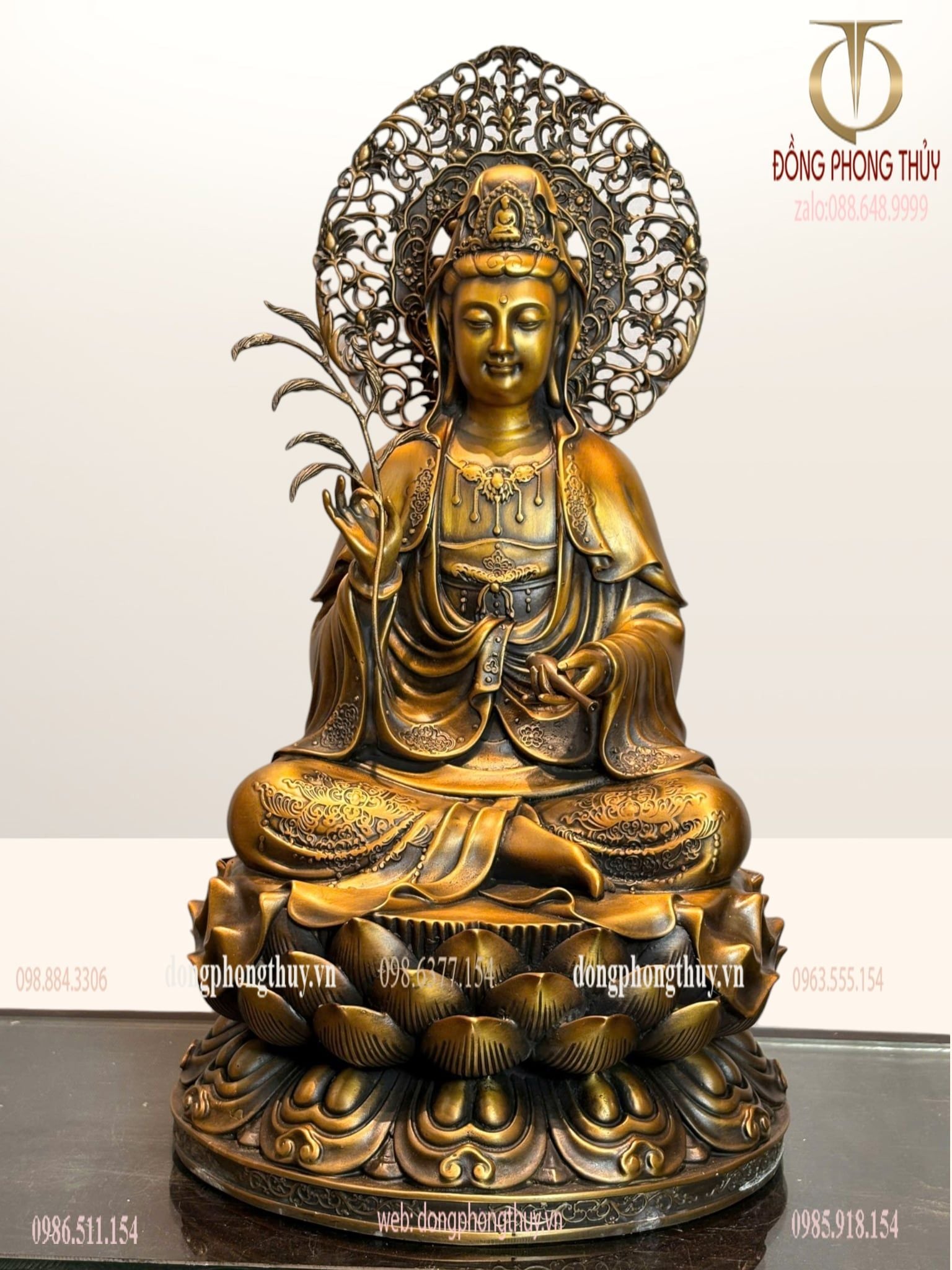 Tượng phật Quan Âm bằng đồng