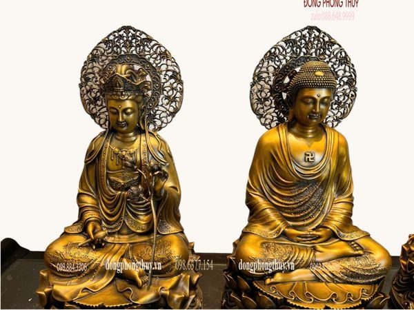 Tượng Tây Phương Tam Thánh bằng đồng