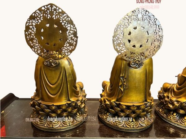 Tượng Tây Phương Tam Thánh bằng đồng