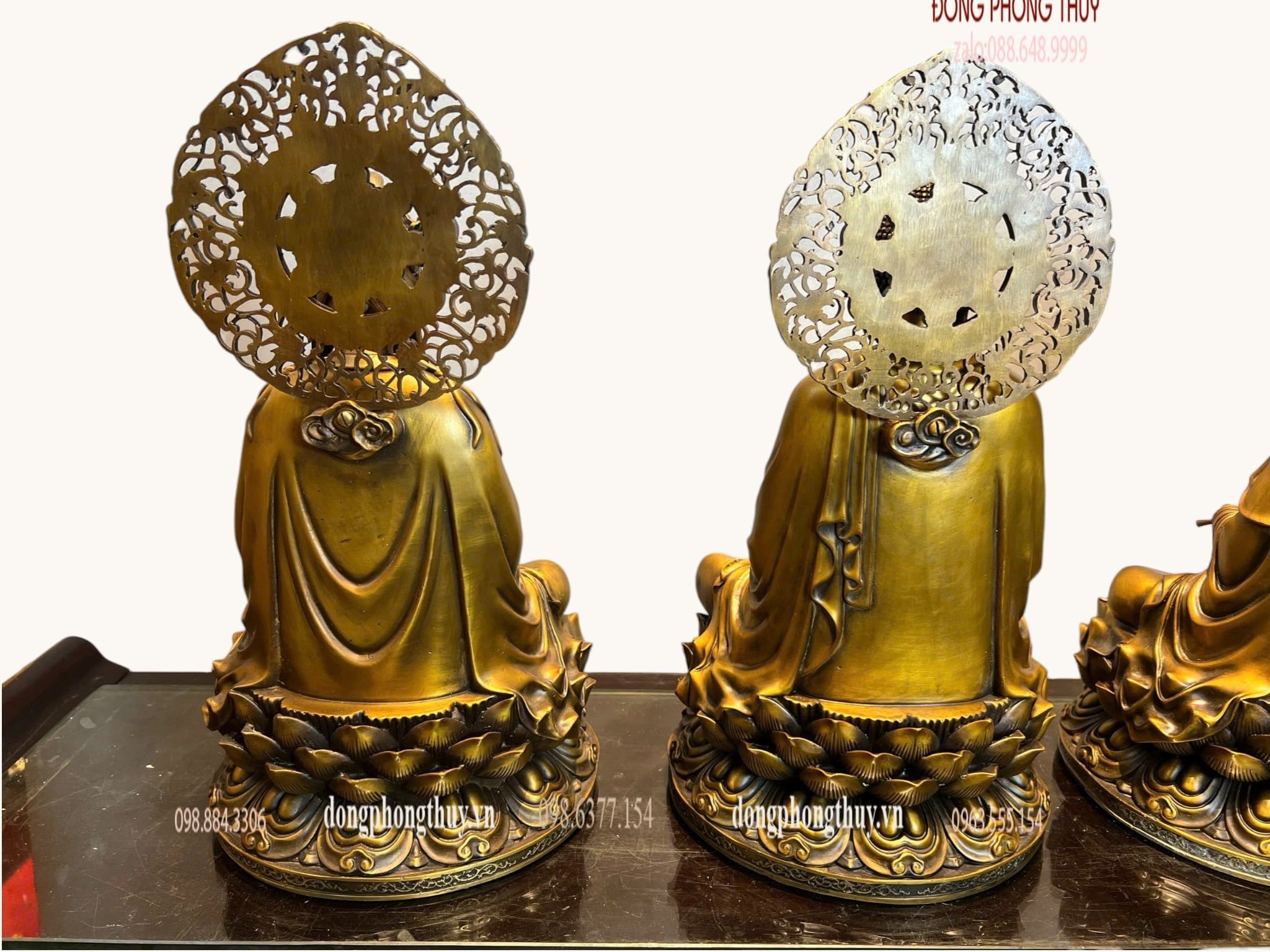 Tượng Tây Phương Tam Thánh bằng đồng