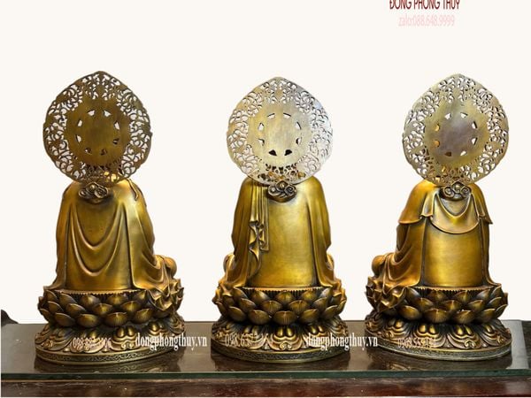 Tượng Tây Phương Tam Thánh bằng đồng