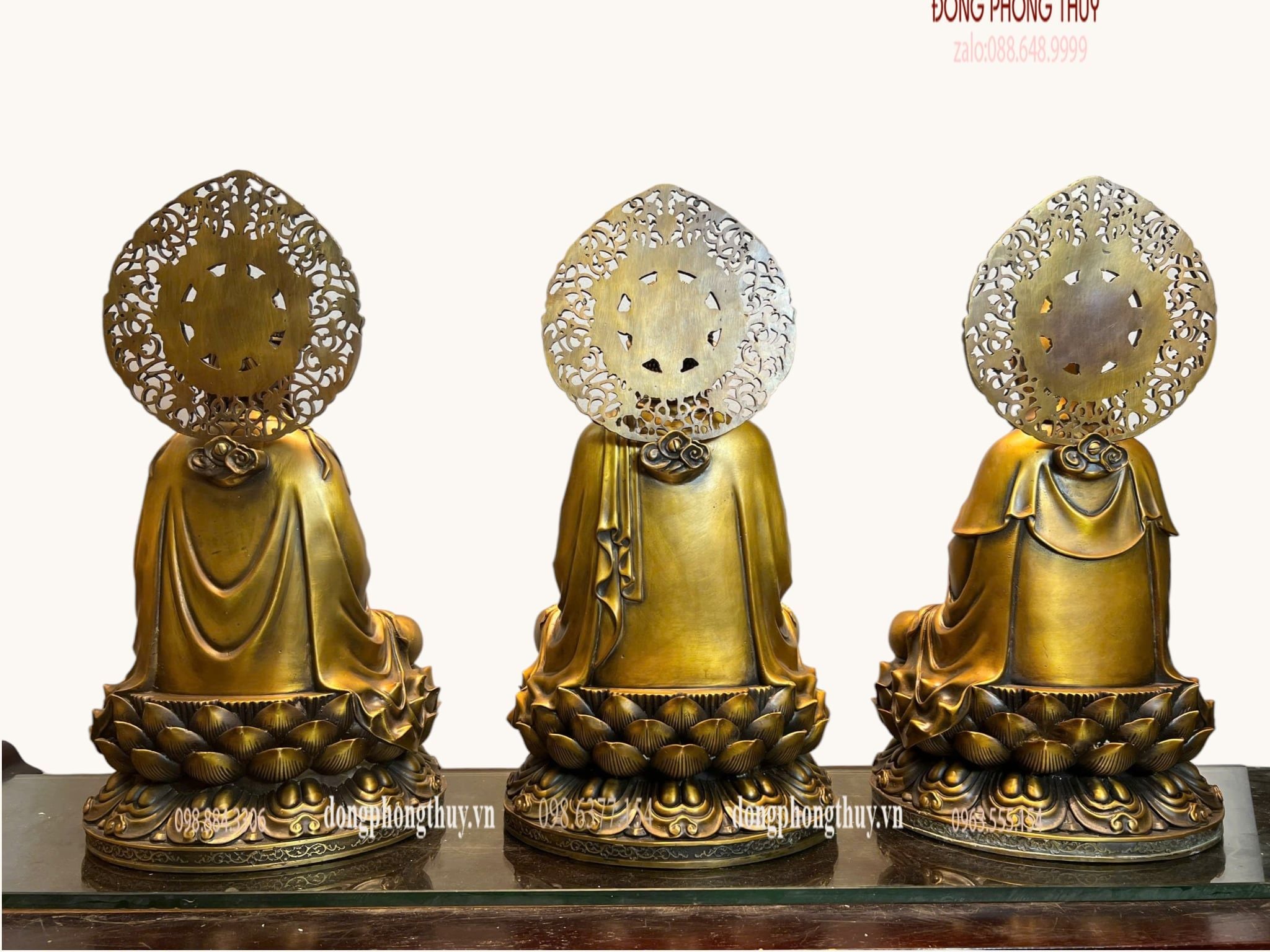 Tượng Tây Phương Tam Thánh bằng đồng