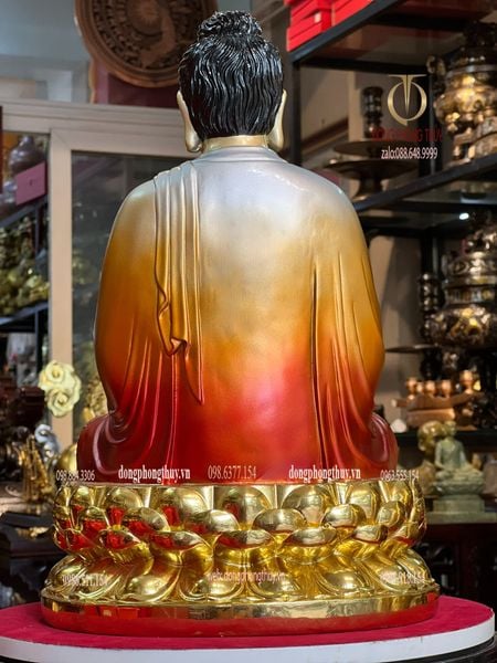 Tượng phật Thích Ca Mâu Ni bằng đồng cao 40cm