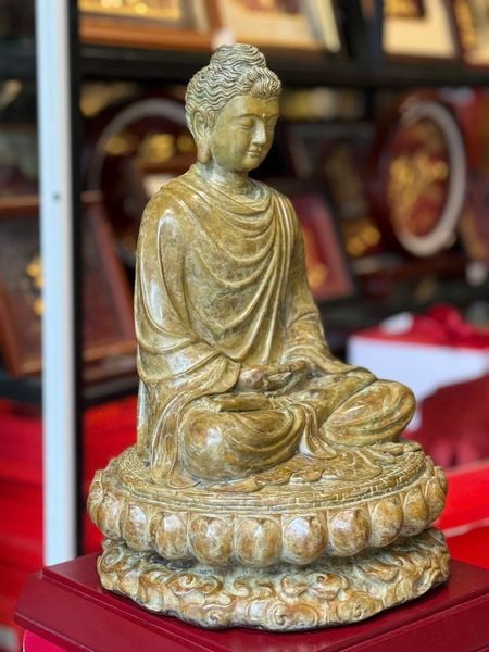 Tượng phật Thích Ca cao 35cm nặng 8,5kg bằng đồng