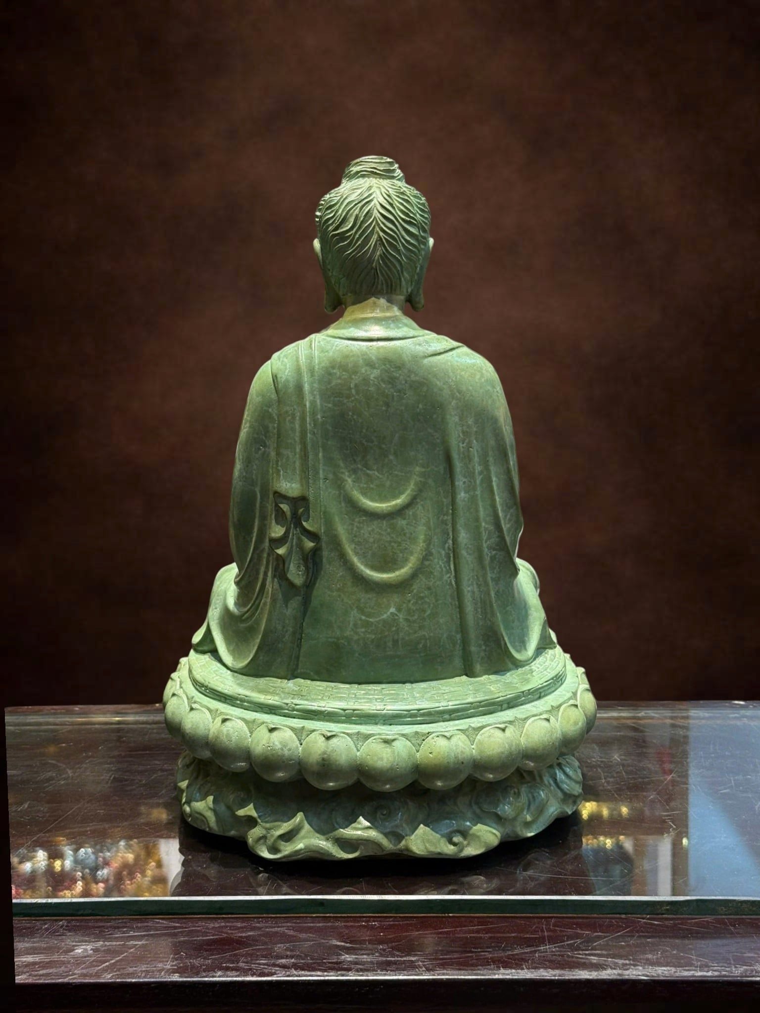 Tượng phật Thích Ca bằng đồng patina