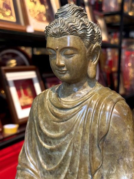 Tượng phật Thích Ca cao 35cm nặng 8,5kg bằng đồng