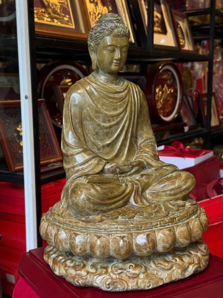 Tượng phật Thích Ca cao 35cm nặng 8,5kg bằng đồng