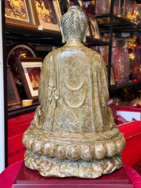 Tượng phật Thích Ca cao 35cm nặng 8,5kg bằng đồng