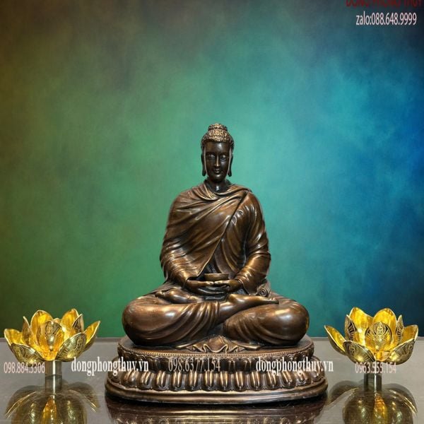 Tượng phật Thích ca bằng đồng hun