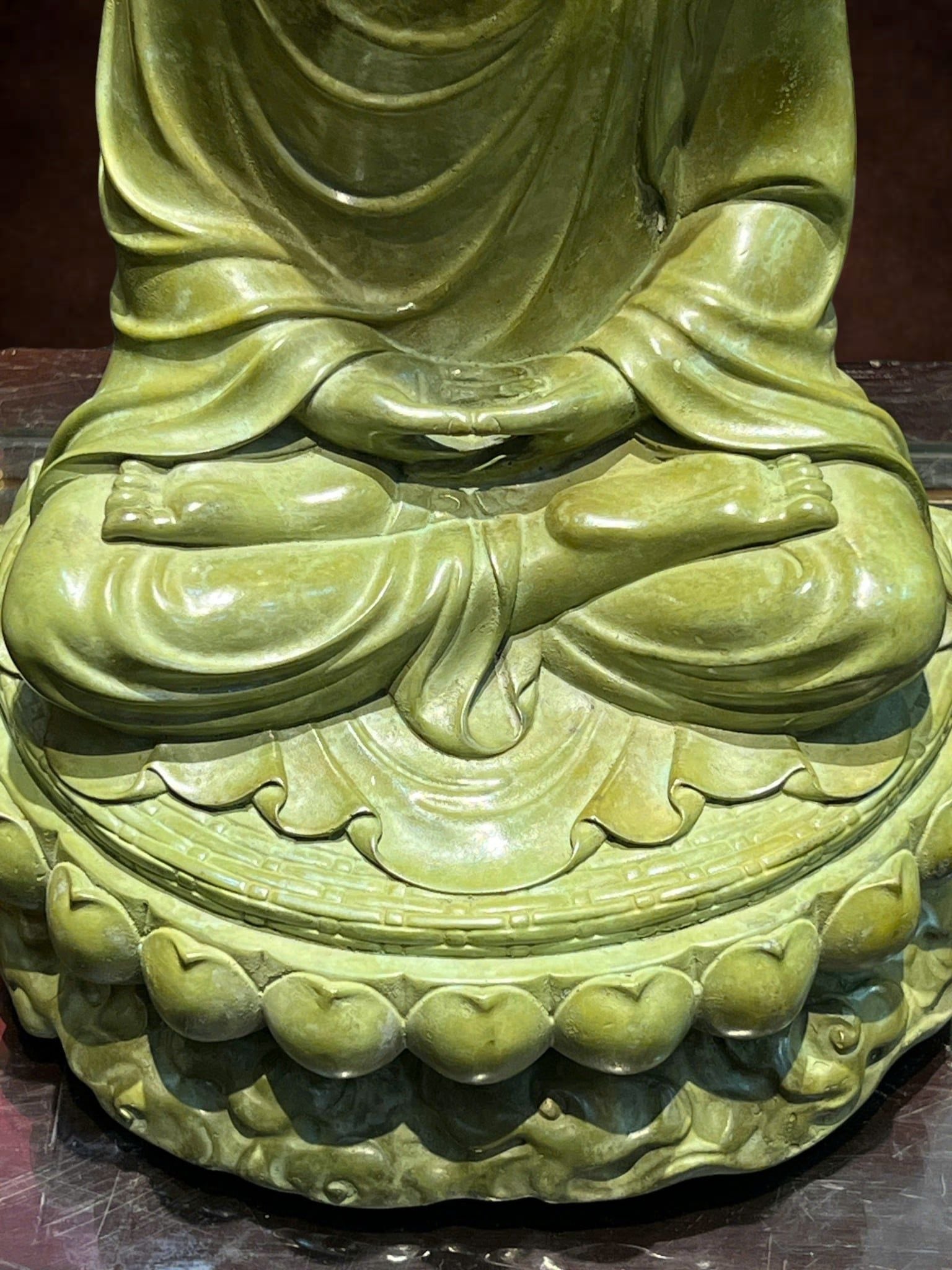 Tượng phật Thích Ca bằng đồng patina