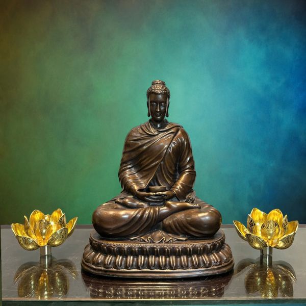 Tượng phật Thích ca bằng đồng hun