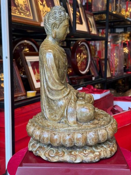 Tượng phật Thích Ca cao 35cm nặng 8,5kg bằng đồng