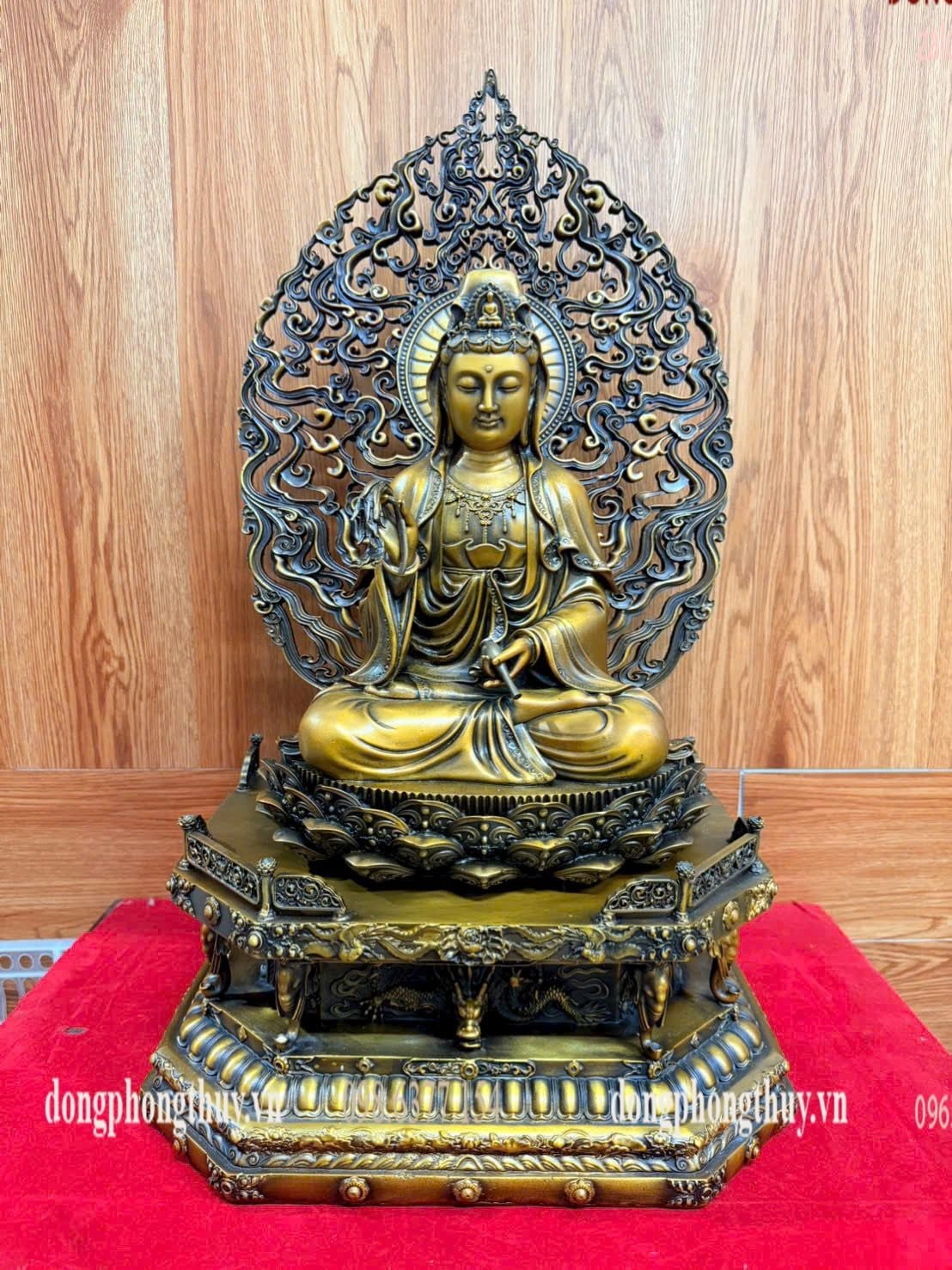 Tượng phật quan âm bằng đồng