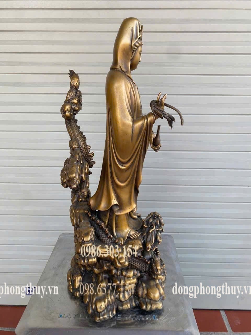 Tượng phật quan âm bằng đồng