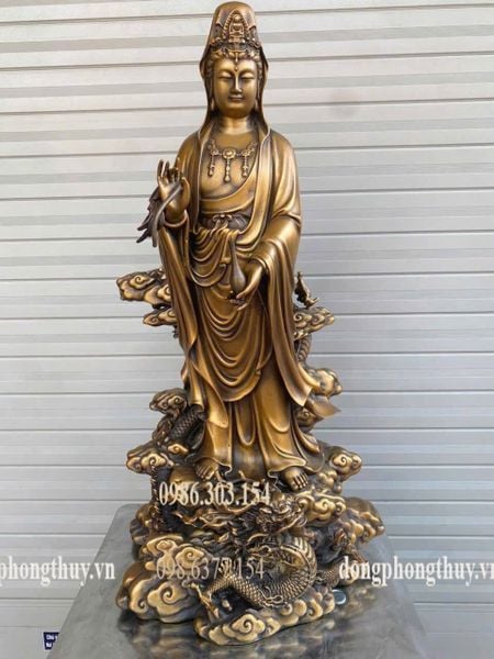 Tượng phật quan âm bằng đồng